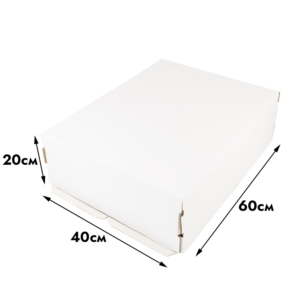 Коробка Арт без окна белая 60*40*20  см