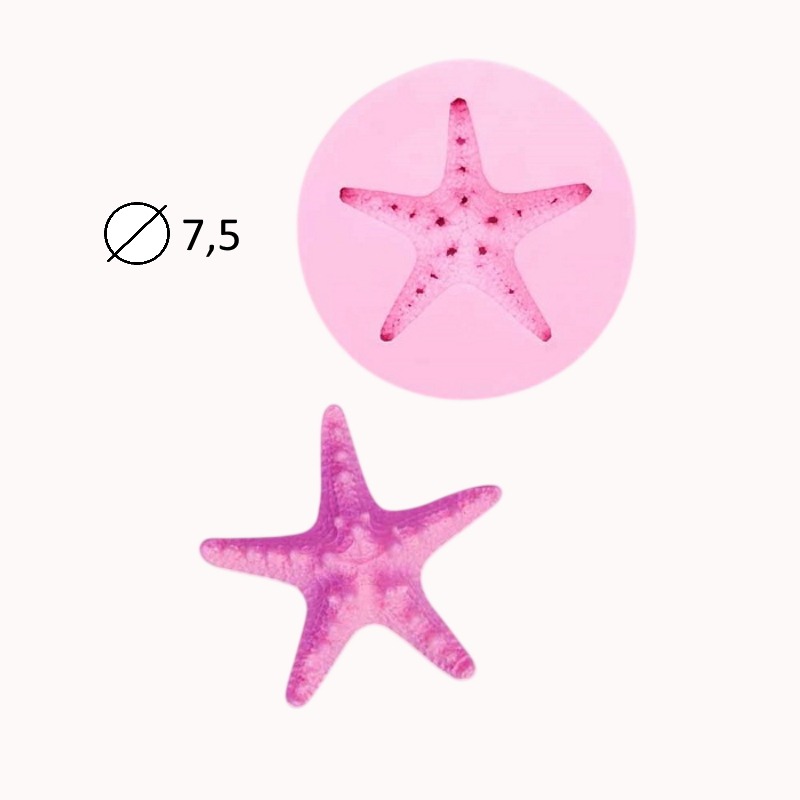 Молд "Морская звезда" 7,5*7,5 см