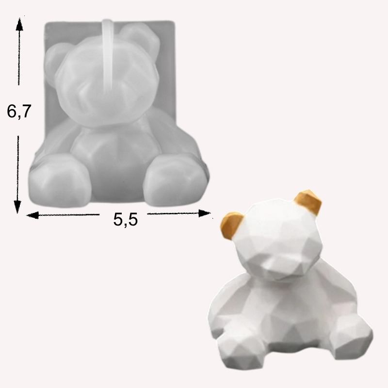 Молд "Медвежонок" 3D, 6,7*6,7см