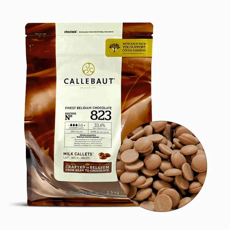 Шоколад Callebaut молочный 33%,  100 гр.