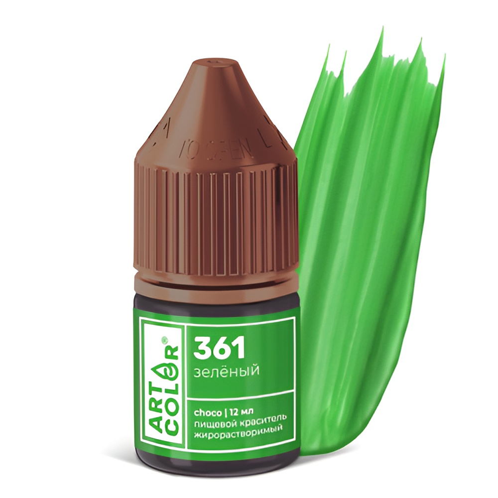 Краситель Art Color Choco Зеленый № 361 жирорастворимый, 12 мл