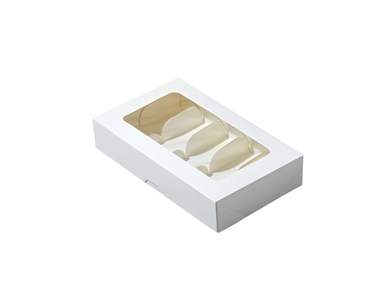 Коробка Forgenika ECLAIR 5 с окном белая, 25*15*5 см