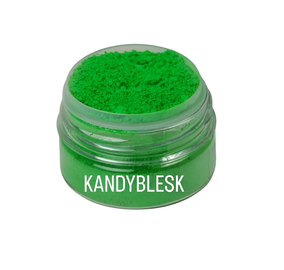Краситель Kandyblesk "Матовый зеленый неоновый"  универсальный, эффект бархата, 10 гр.