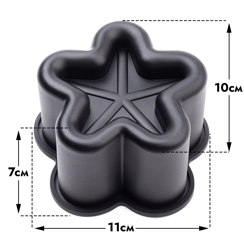 Форма для муссовых бенто тортов "Звезда" 11*10*7 см