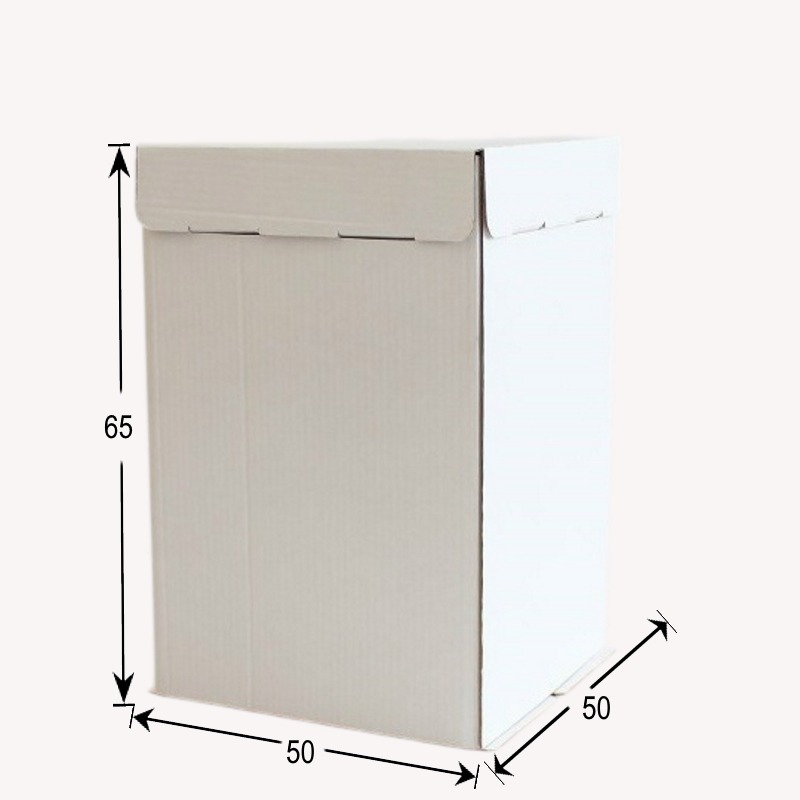 Коробка Арт без окна белая 50*50*65 см