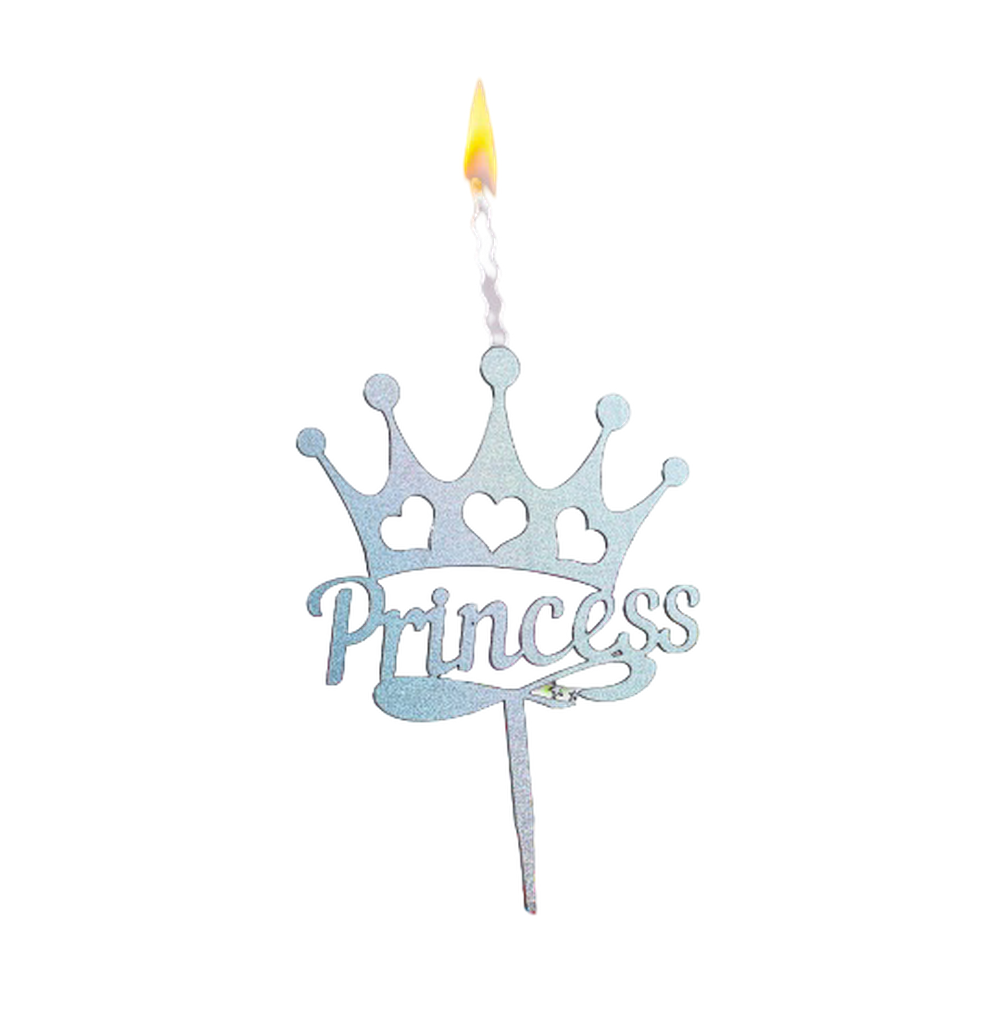 Топпер-свеча "Princess" хамелеон