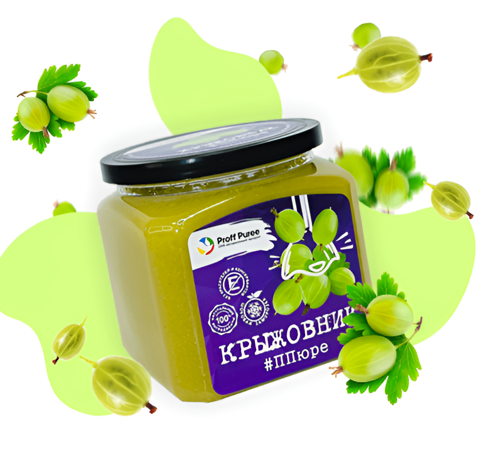 Пюре крыжовника замороженное Proff Puree 0,5 кг