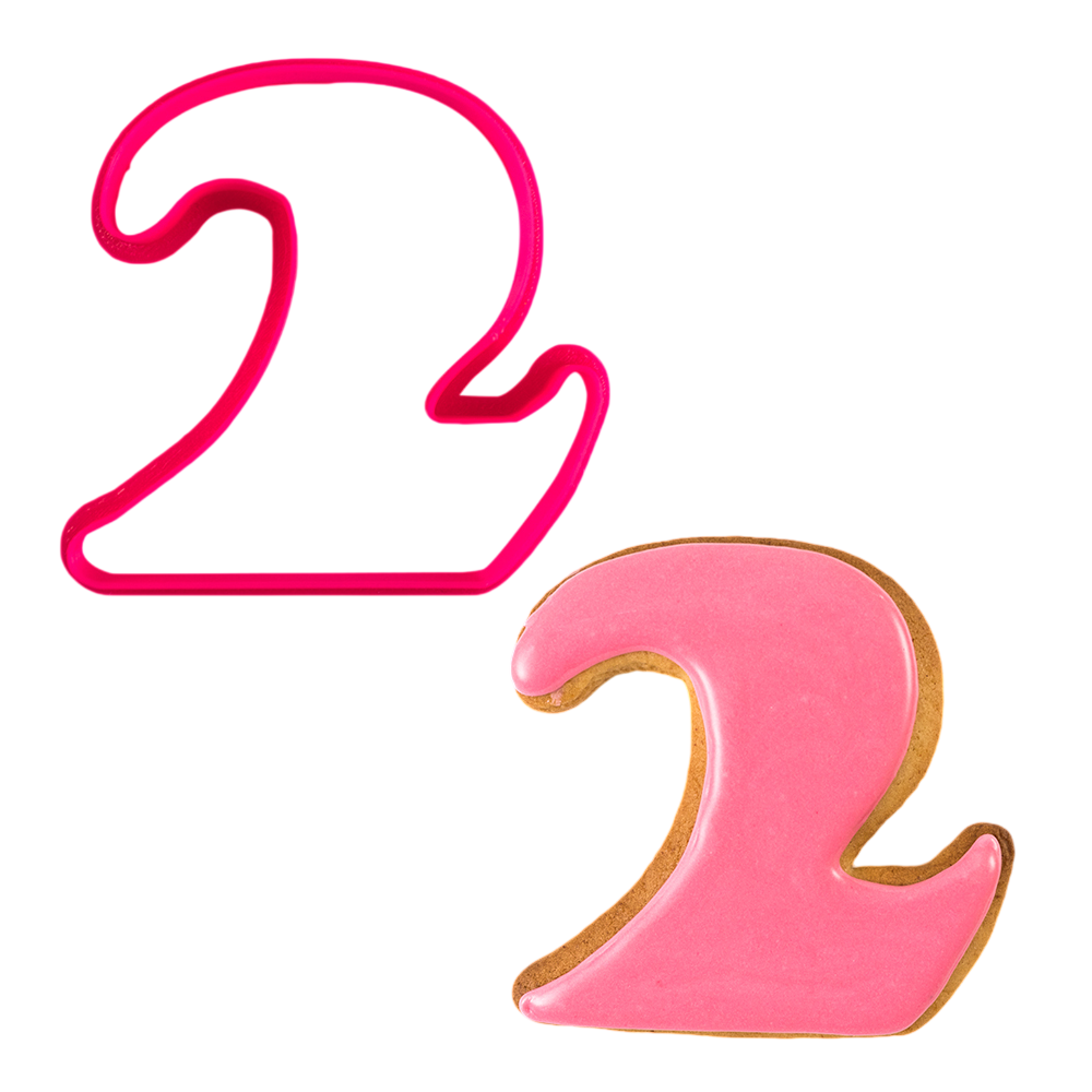 Вырубка "Цифра 2" 8 см