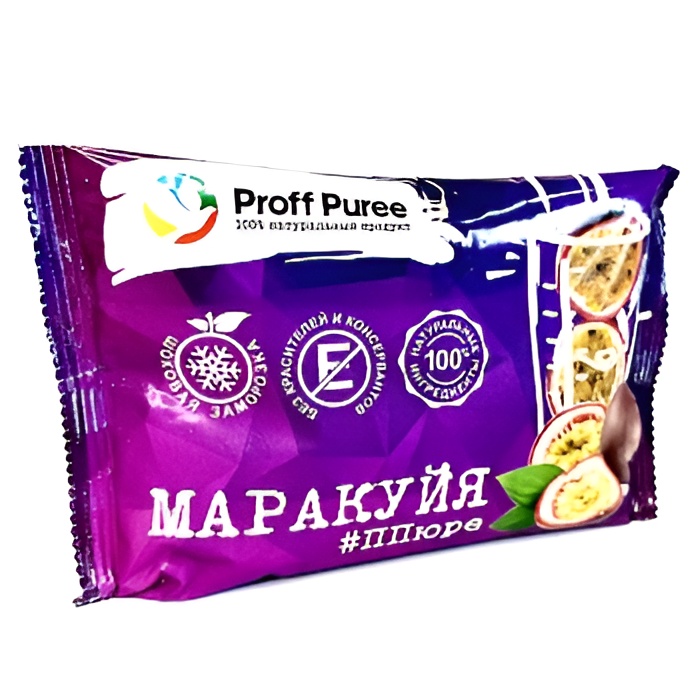 Пюре маракуйя замороженное Proff Puree 0,25 кг саше