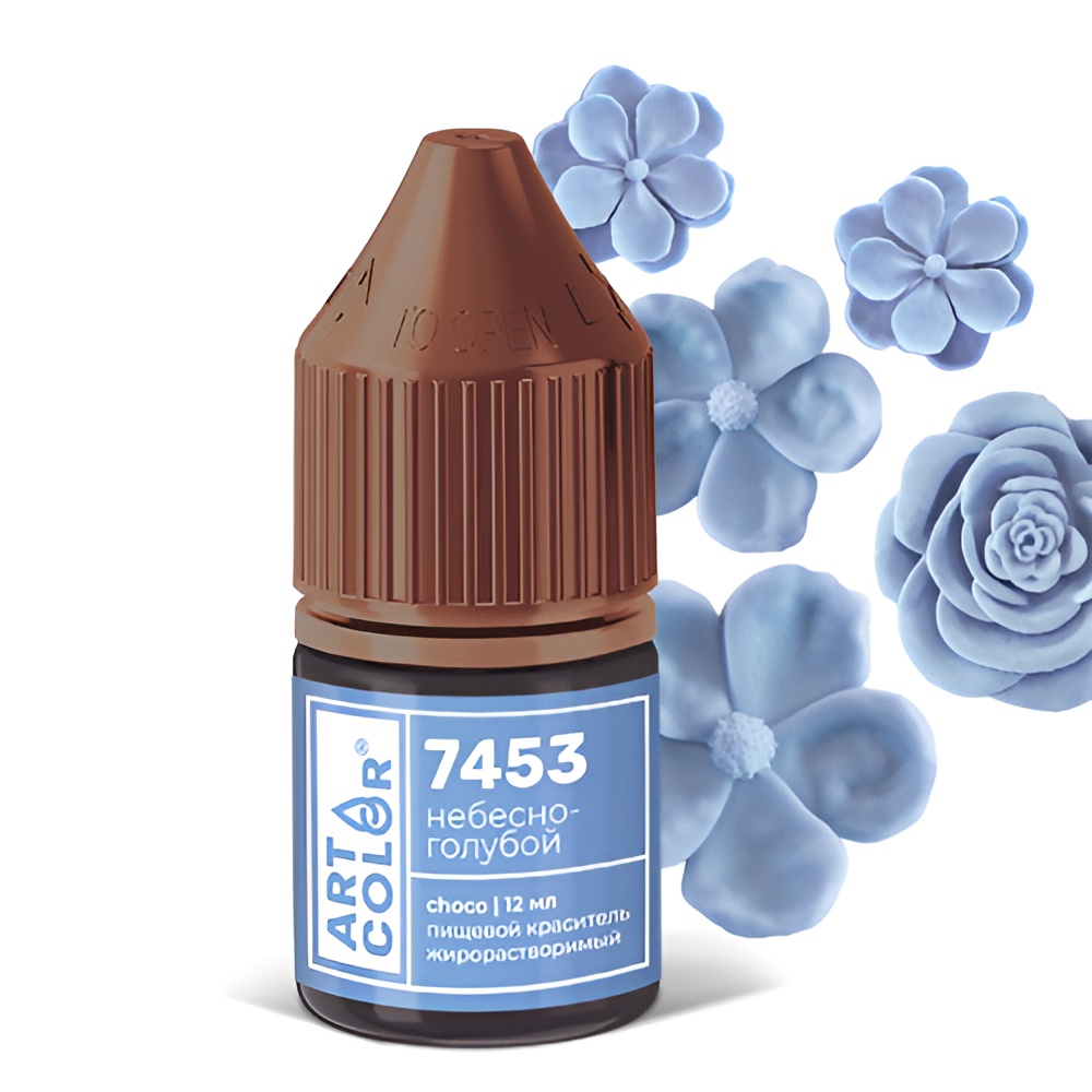 Краситель Art Color Choco Небесно-голубой № 7453 жирорастворимый, 12 мл