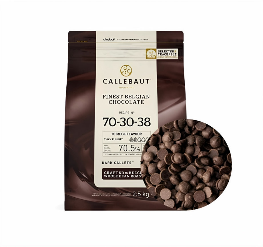 Шоколад Callebaut темный 70,5 %,  100 гр.