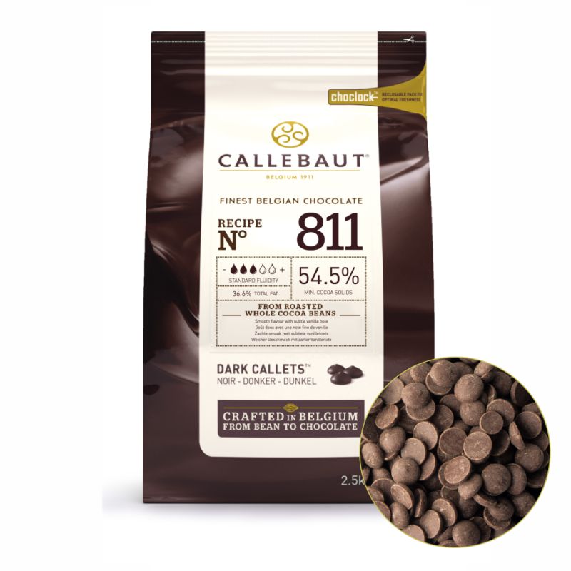 Шоколад Callebaut темный 54,5%,  100 гр.