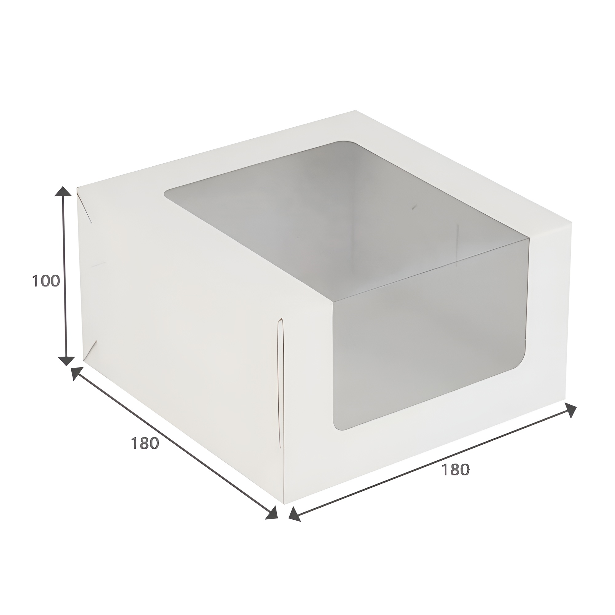 Короб КТ-100 белая окно 18*18*10 см