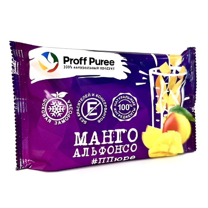 Пюре манго Альфонсо замороженное Proff Puree 0,25 кг саше