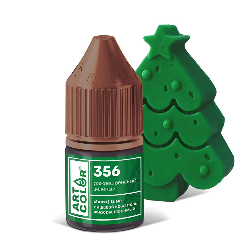 Краситель Art Color Choco Рождественский зеленый № 356 жирорастворимый, 12 мл