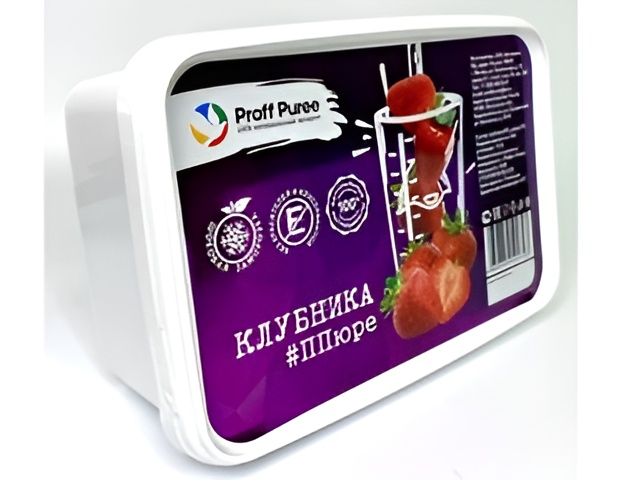 Пюре клубники замороженное Proff Puree 1 кг