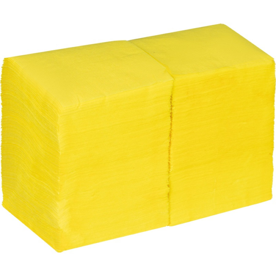 Салфетки 24*24 см, 400 шт. желтые